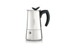 Bialetti Espressokocher Musa 6 Tassen, Silber, Material: Edelstahl