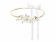 Partydeco Hochzeitsaccessoire Blumenkranz 18 cm, Weiss