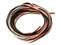Muldental Premium - Câble en vrac - 5 m - noir, blanc, rouge