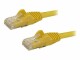 StarTech.com - 50cm CAT6 Ethernet Cable, 10 Gigabit Snagless RJ45 650MHz 100W PoE Patch Cord, CAT 6 10GbE UTP Network Cable w/Strain Relief, Yellow, Fluke Tested/Wiring is UL Certified/TIA - Category 6 - 24AWG (N6PATC50CMYL)