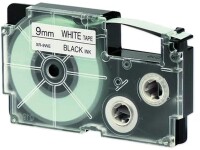 Casio XR-9WE1 - Self-adhesive - black on white