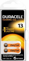 DURACELL  Hörgeräte Batterie Easy Tab 13 PR48, ZincAir, 1.5V 6
