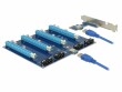 DeLock PCI-E Riser Karte Crypto Mining 4x PCIe x1