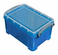 USEFULBOX Kunststoffbox 0,3lt 68501406 transparent blau, Kein