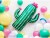 Bild 1 Partydeco Folienballon Cactus Grün, Packungsgrösse: 1 Stück