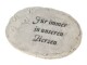 Opiflor Grabdekoration Platte mit Inschrift und Tiertatze
