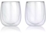 GOURMETmaxx Cappuccino Becher 250 ml, 2 Stück, Transparent, Material