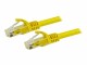 StarTech.com - 15m CAT6 Ethernet Cable, 10 Gigabit Snagless RJ45 650MHz 100W PoE Patch Cord, CAT 6 10GbE UTP Network Cable w/Strain Relief, Yellow, Fluke Tested/Wiring is UL Certified/TIA - Category 6 - 24AWG (N6PATC15MYL)