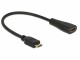 Bild 1 DeLock Adapterkabel Mini-HDMI (HDMI-C) - HDMI, Kabeltyp