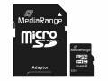 MEDIARAN SD-Card micro 32GB SDHC Klasse 10, mit Adapter, 32GB