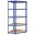 Bild 4 vidaXL Regale mit 5 Böden 5 Stk. Blau Stahl & Holzwerkstoff