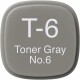 COPIC     Marker Classic - 20075103  T-6 - Toner Grey No.6