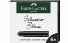 Faber-Castell Tintenpatrone Schwarz, 6 Stück, Detailfarbe: Schwarz
