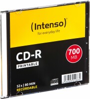 Intenso CD-R Slim 80MIN/700MB 1801622 52x Printable 10 Pcs