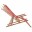 Image 4 vidaXL Chaise pliable de plage Tissu et cadre en bois Rouge
