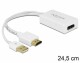 DeLock Adapter HDMI ? DisplayPort Weiss, 4K, USB-Strom, Kabeltyp