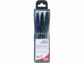 pentel Fasermaler Brush Sign Pen Pigment 3-teilig, Schwarz, Set