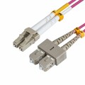 MicroConnect LC/UPC-SC/UPC 15m 50/125 OM4