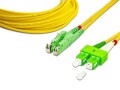 Lightwin LWL-Patchkabel E2000/APC-SC/APC, Singlemode, Duplex, 10m