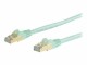 StarTech.com - 10m CAT6A Ethernet Cable, 10 Gigabit Shielded Snagless RJ45 100W PoE Patch Cord, CAT 6A 10GbE STP Network Cable w/Strain Relief, Aqua, Fluke Tested/UL Certified Wiring/TIA - Category 6A - 26AWG (6ASPAT10MAQ)