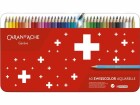 Caran d'Ache Aquarellfarbstifte Swisscolor 40 Stück