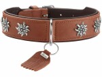 Hunter Halsband München 47/S-M, Rindsleder, Cognac/Schwarz