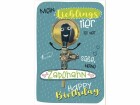 Susy Card Geburtstagskarte Zapfhahn mit Wackelaugen 11.5 x 17 cm