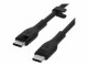 BELKIN FLEX USB-C/USB-C SILICONE CBL F SILICONE CABLE SUPPORTS