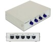 DeLock LAN-Switchbox RJ-45 4 Port, 100Mbps, Bedienungsart: Tasten