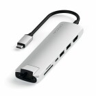 Satechi USB-C Slim Aluminium Multiport Adapter - Silber