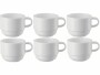 Arthur Krupp Kaffeetasse Neve 220 ml, 6 Stück, Weiss, Material