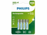 Philips Akku Akku Rechargeable AAA 4 Stück, Spannung: 1.2