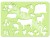 Bild 10 URSUS Schablone Tiere 6er Set, Breite: 18.9 cm, Länge
