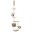 Bild 1 vidaXL Katzenbaum mit Sisal-Kratzsäulen 260 cm Beige Pfoten-Muster
