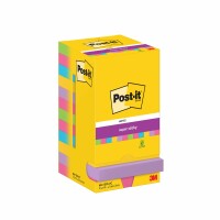 POST-IT Super Sticky Notes 76x76mm 654-12SS-UC 5-farbig 12x90
