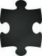 SECURIT   Kreidetafel Puzzle - FB-PUZZLE schwarz            40x30x1.6cm