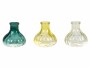 CHALET Vasen-Set Stripes 3 Stück, 7 cm, Grün, Höhe