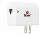 SKROSS USB-Wandladegerät US QC3.0 USB-A, 18 W, Weiss, Ladeport