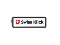 Swiss Klick Kennzeichenhalter Langformat Vorderseite Schwarz