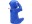 Bild 1 Kare Spardose Monkey Mizaru Blau, Breite: 24 cm, Höhe