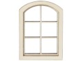 HobbyFun Mini-Utensilien Fenster 7.5 x 10 cm, Detailfarbe: Nature