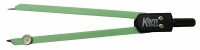 KERN Zirkel SCOLA pastell 13.5cm 470 300mm, grün, Kein
