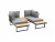 Bild 9 COCON Loungeset Ascona, Anthrazit, 4 Sitzplätze, Material