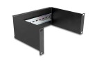 DeLock Hutschienenpanel 2HE 10", Schwarz, Montage: 10" Rack