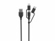 Ansmann USB-Ladekabel Micro, Lightning, Typ C, 120 cm, Kabeltyp