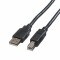 Bild 0 Roline USB 2.0 Verbindungskabel - Typ A-B - 3 m - Schwarz