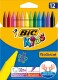 BIC       Wachsmalkreide Kids - 9457645   12 Farben                 Etui