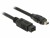 Bild 1 DeLock FireWire-Kabel 400Mbps 9Pin-4Pin 1 m, Datenanschluss