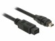 DeLock Kabel FireWire IEEE 1394B 9Pol/4Pol, 800Mbps,