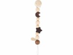 Goki Nuggikette Mond und Stern, Detailfarbe: Beige, Braun